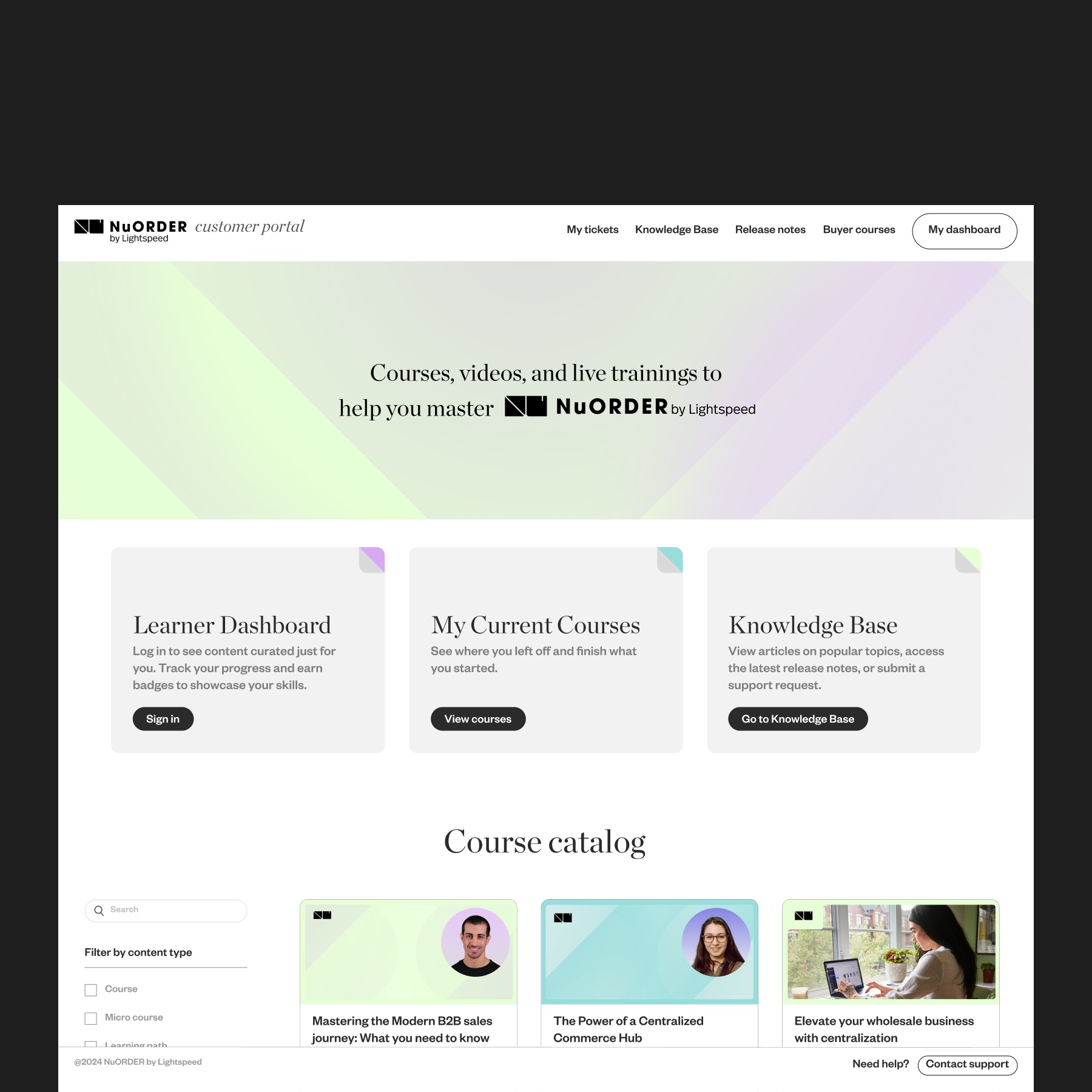 NuORDER by Lightspeed project frame 01